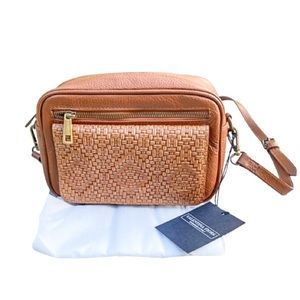 Valentina Fiore Leather Crossbody Bag/Clutch